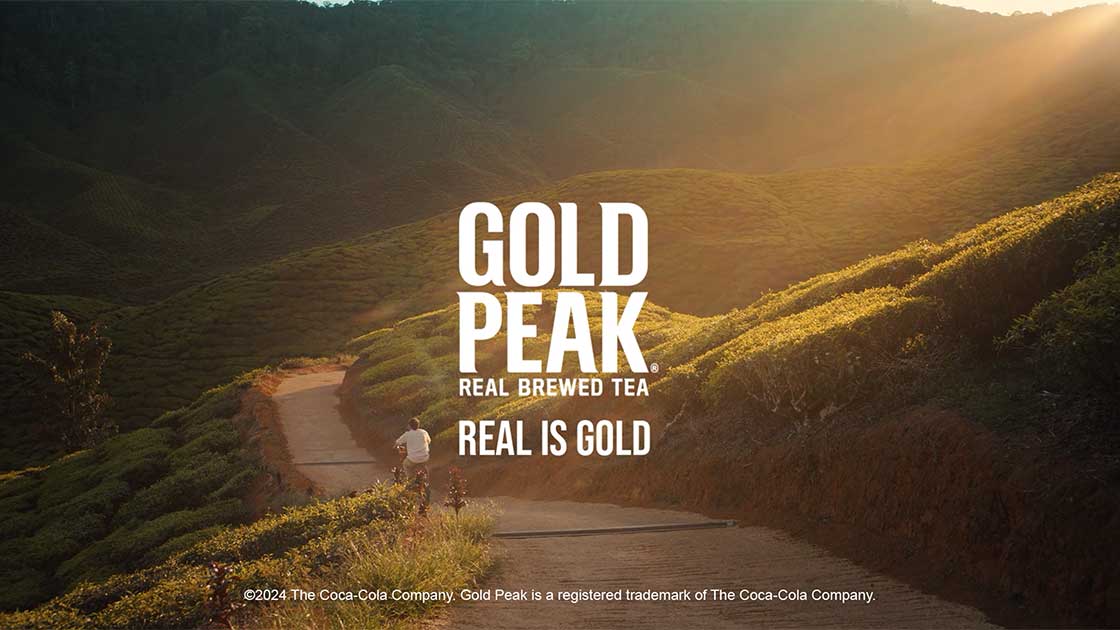 Gold Peak - Real Brewed Tea - Real is gold