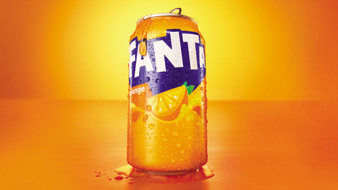 can of fanta orange