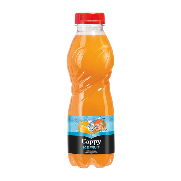 Eine Flasche Cappy Ice Fruit Orange Mix