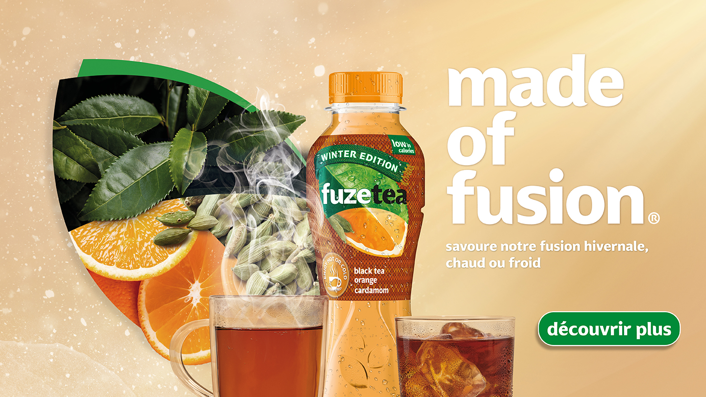 Made of Fusion. Savoure notre fusion hivernale, chaud ou froid
