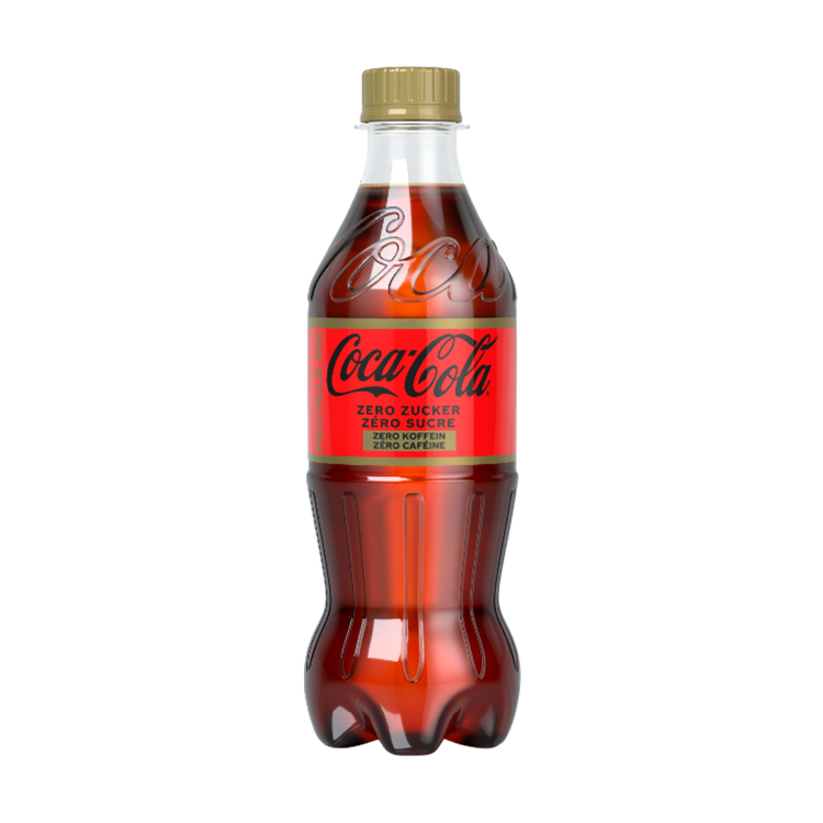 Eine 450 ml Coca-Cola Zero PET-Flasche