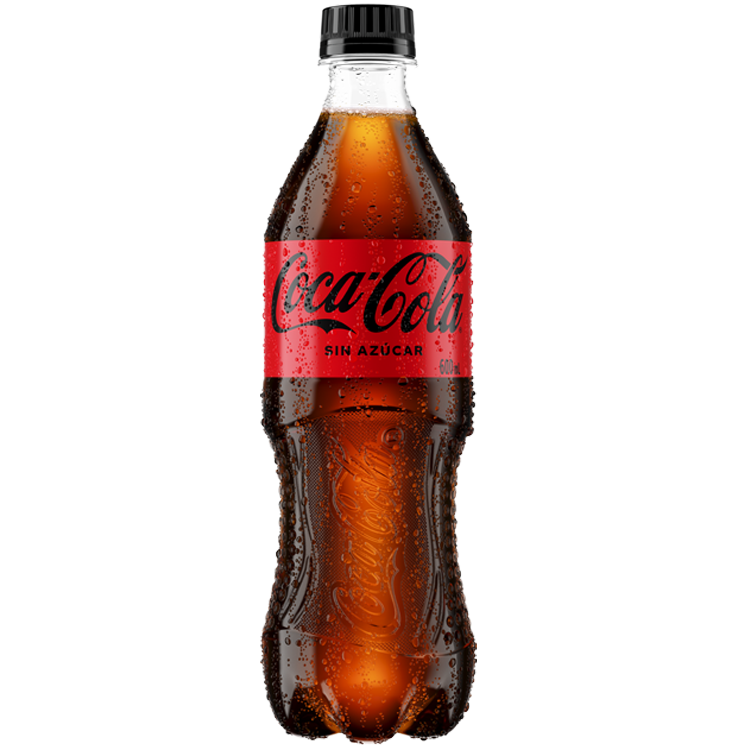 Botella de Coca-Cola Sin Azucar 600ml