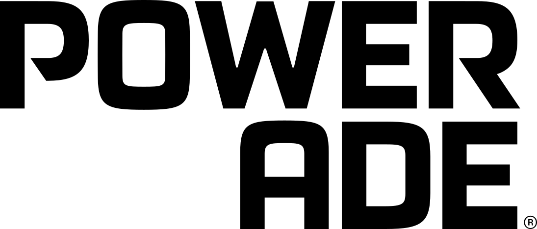 Powerade-logo på hvid baggrund