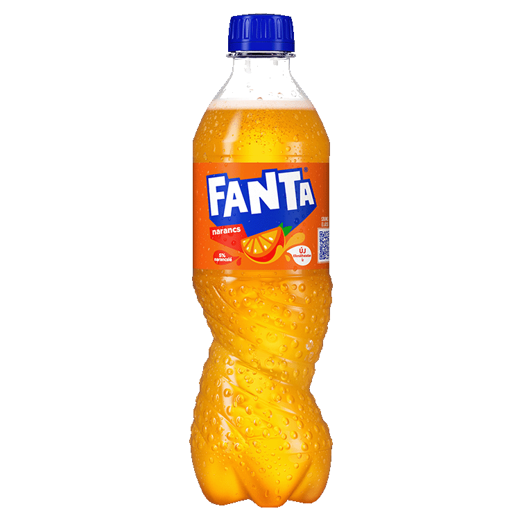 Fanta narancs műanyag palack