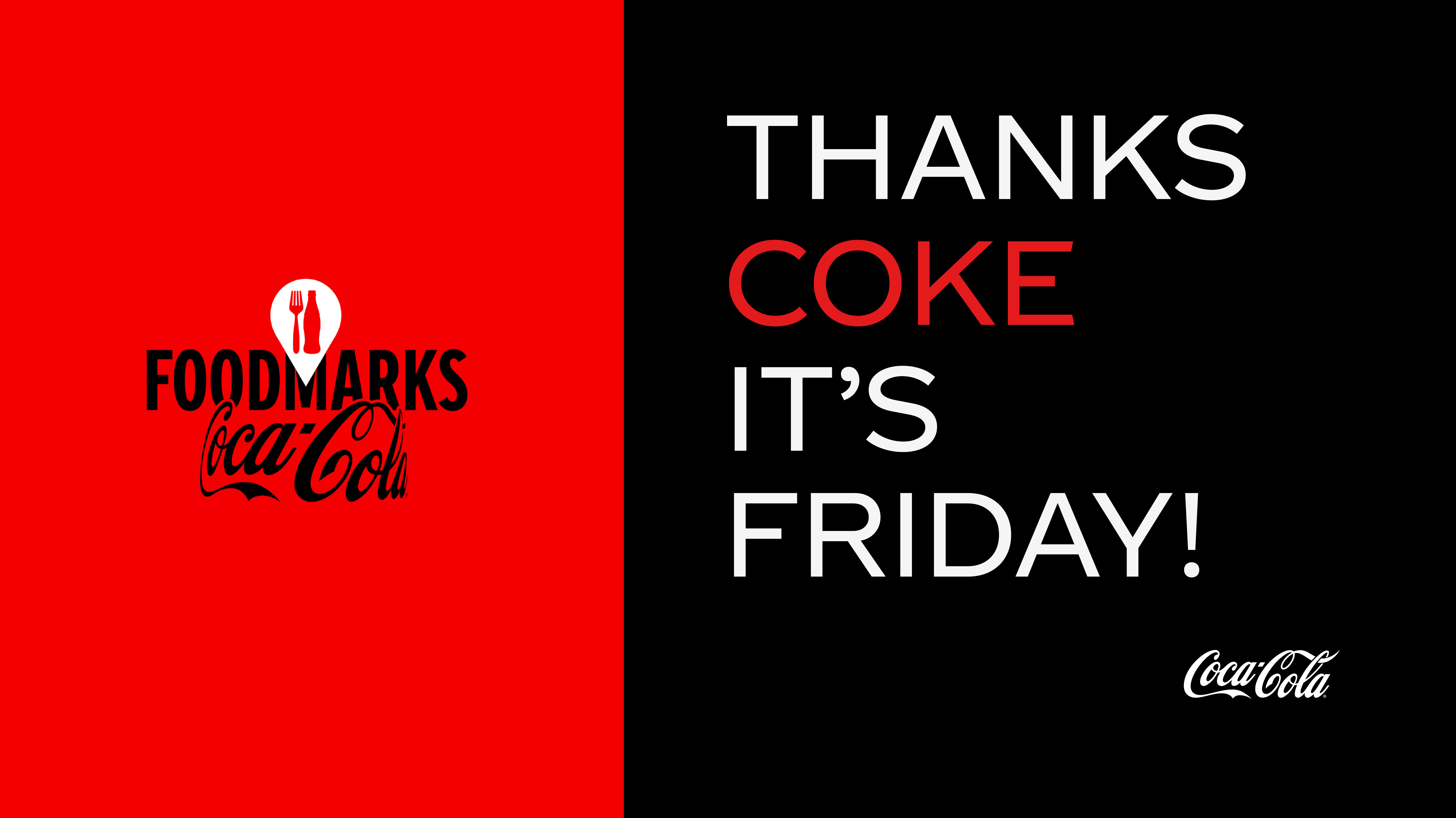 thanks coke it's friday