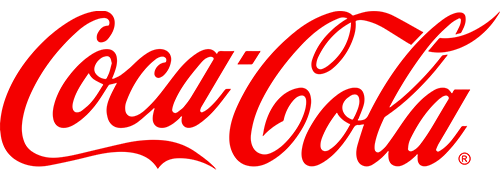 Logo Coca-Cola su sfondo chiaro.