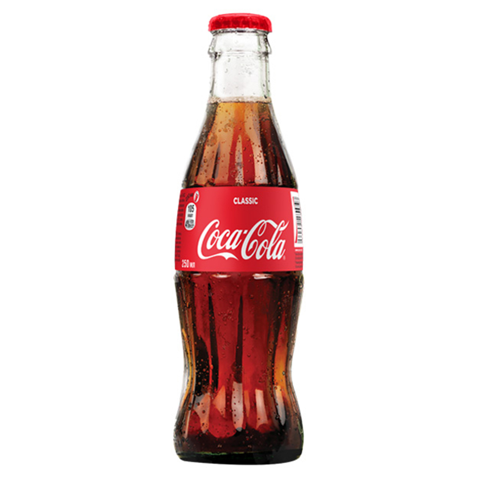 Coca-Cola 250 мл шыны бөтелке