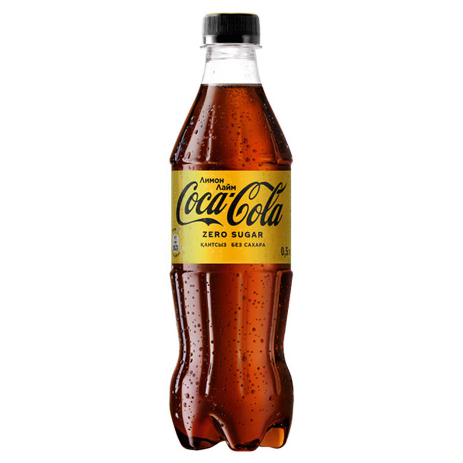 Бутылка напитка Coca-Cola без сахара со вкусом лайма и лимона