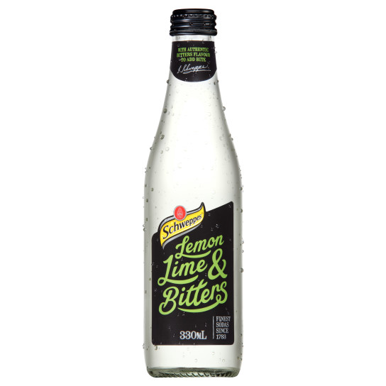 Schweppes Lemon Lime and Bitters bottle