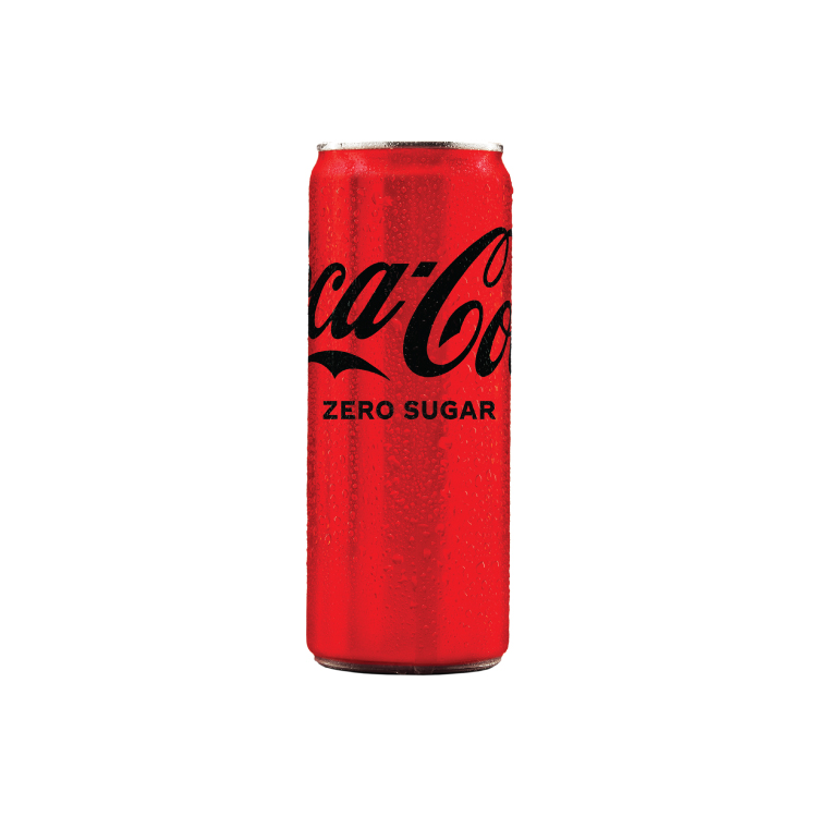 coca-cola zero sugar limenka sa belom pozadinom