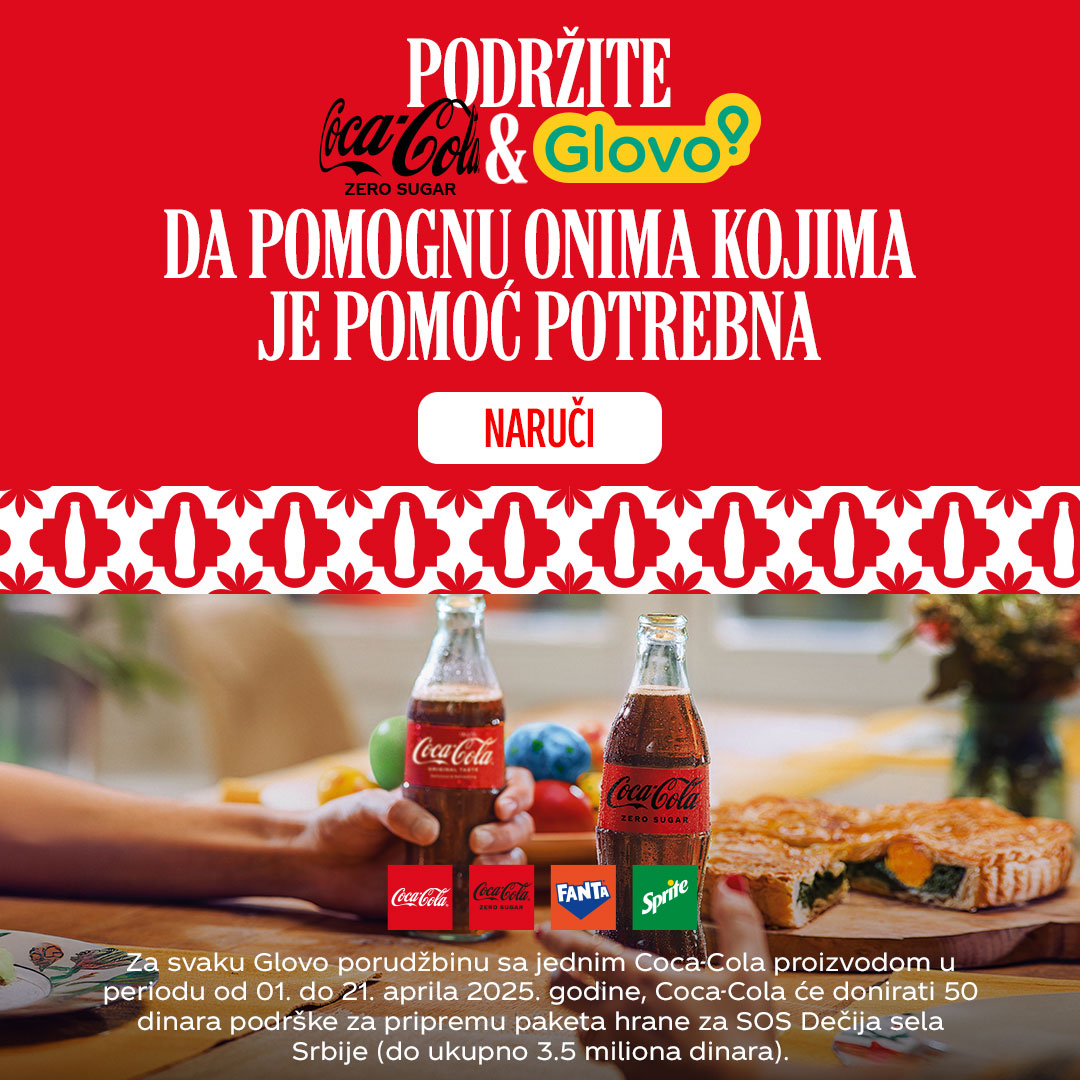 Coca‑Cola i Glovo ujedinjeni u podršci SOS Dečijim selima