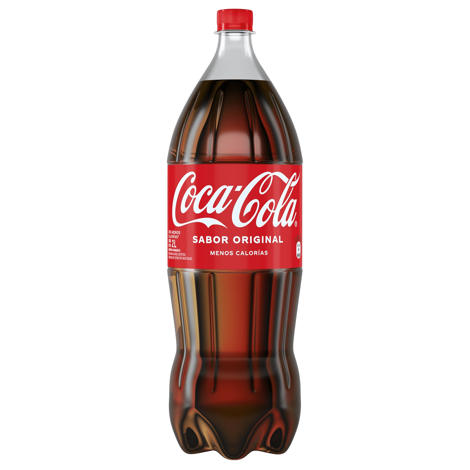Botella de Coca-Cola Sabor Original Menos Calorías 2L 