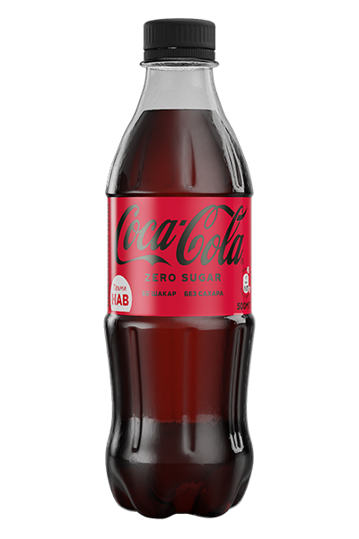 Бутылка напитка Coca-Cola без сахара