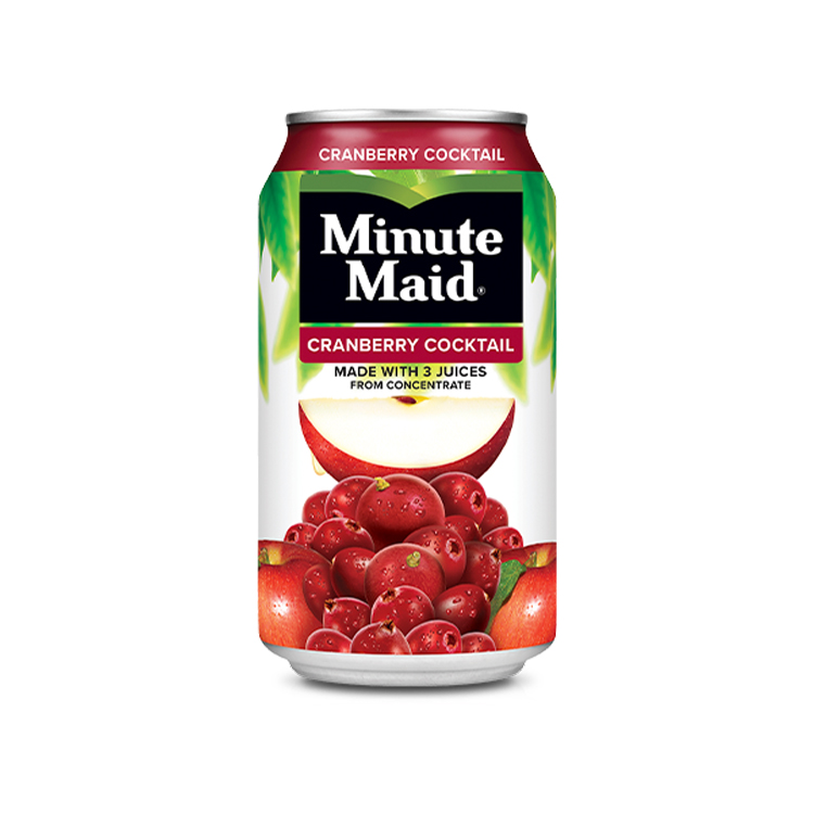 Minute Maid Cranberry Cocktail can