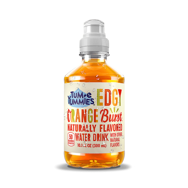Tum-e Yummies Edgy Orange Burst bottle