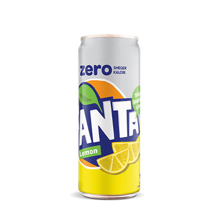 Pije e konservuar Fanta me limon me zero sheqer prej 330 ml