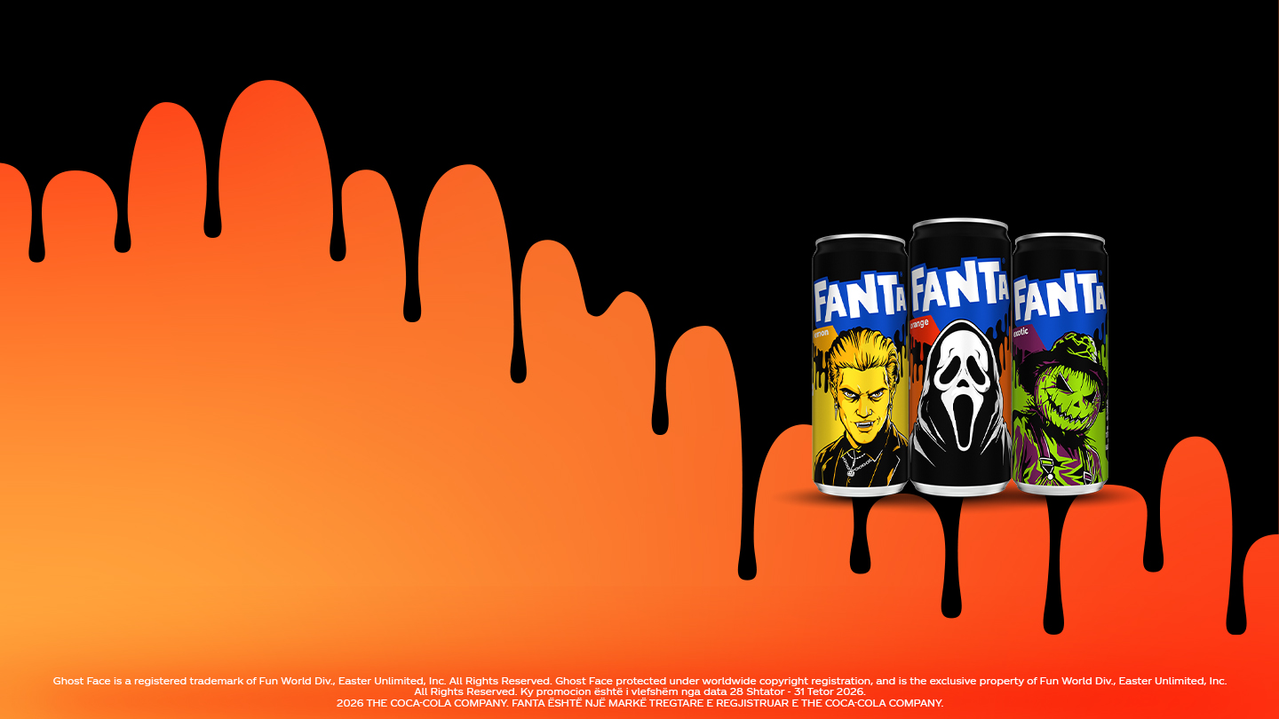 Kanaçe Fanta Halloween në edicion të limituar nga Haunted Collection, që përmbajnë shijet Fanta Orange me Maskë, Fanta Exotic me Fytyrë Kungulli dhe Fanta Lemon me Dreik.