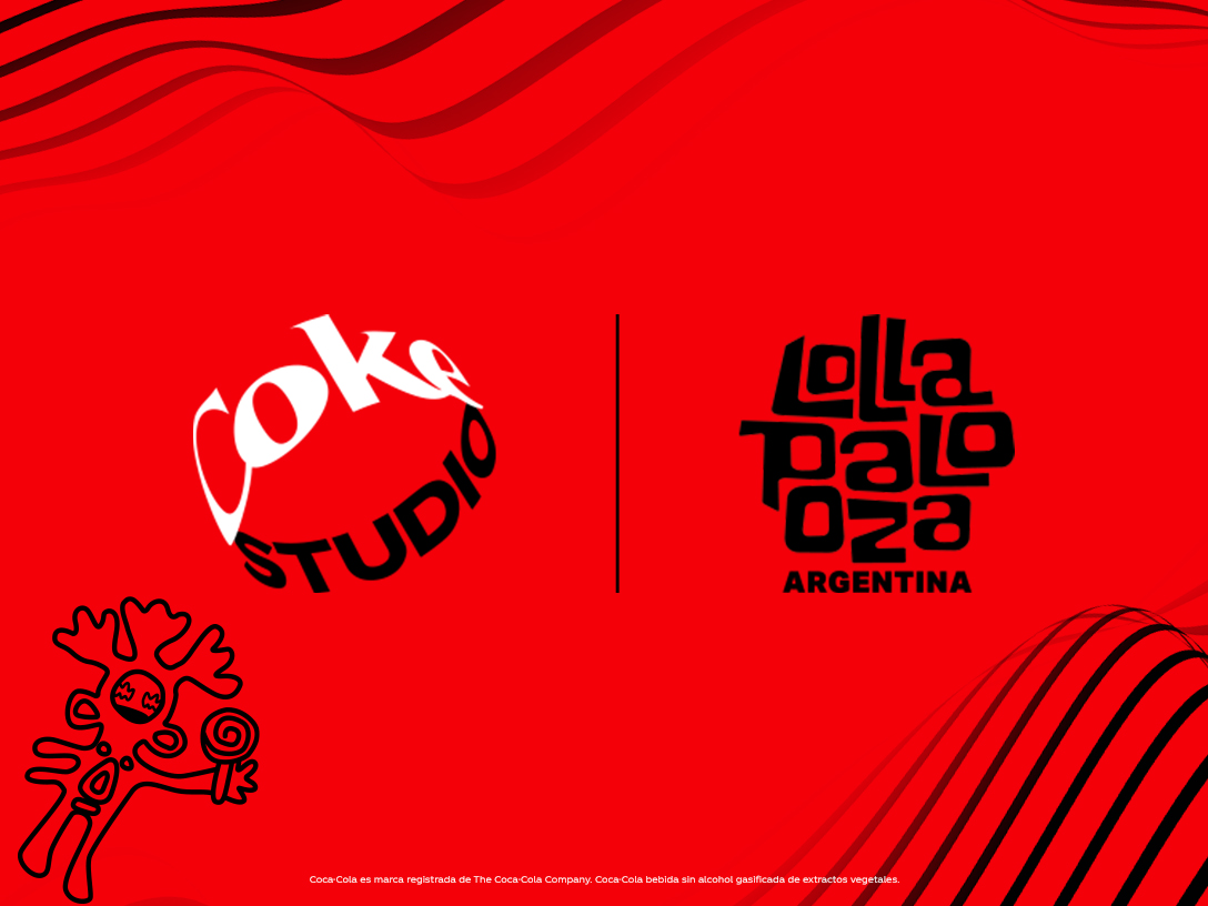 Logos de Coke Studio y Lollapalooza Argentina