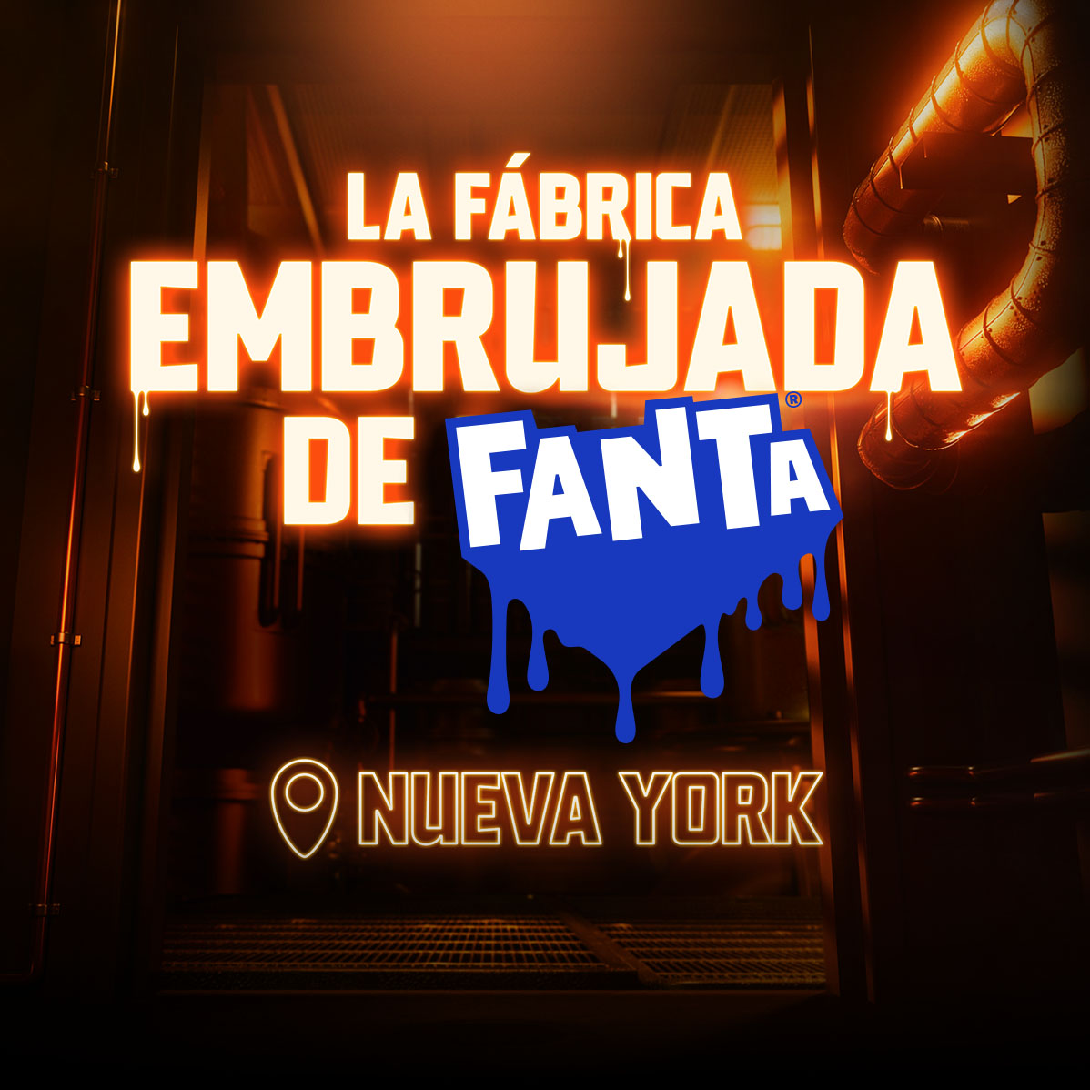 Manos sombrías sobre fondo naranja, alcanzando iconos de camiseta, fábrica y boleto rotos por manos.