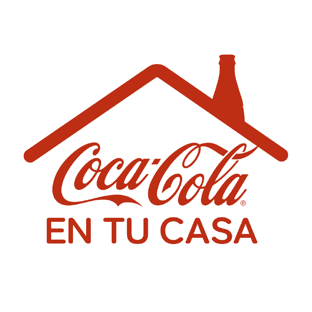 Logo Coca-Cola en tu casa