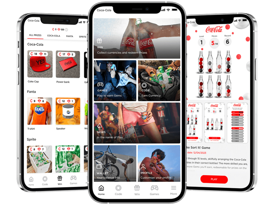 Coca‑Cola App in Handy Mockups