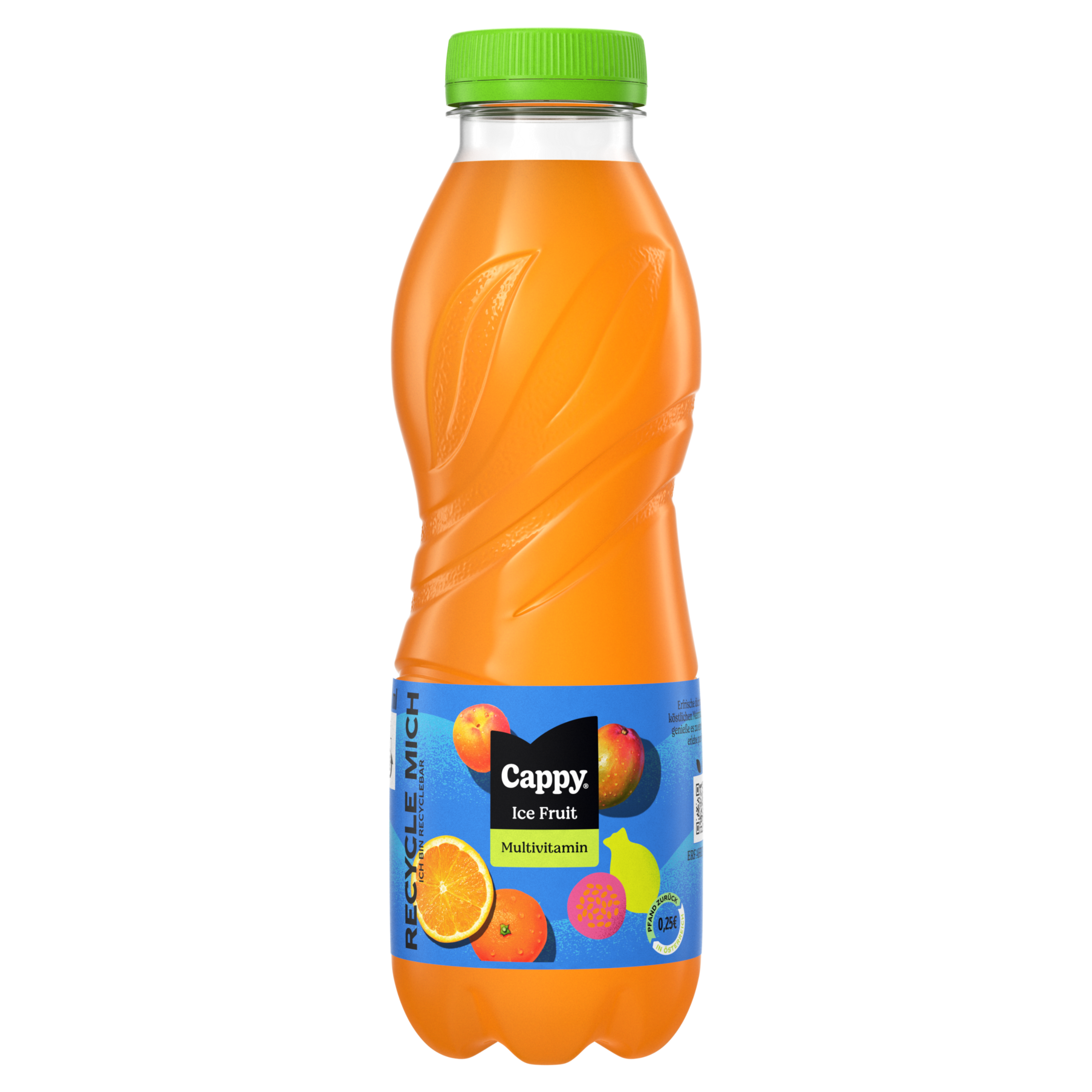 Eine Flasche Cappy Ice Fruit Orange Mix