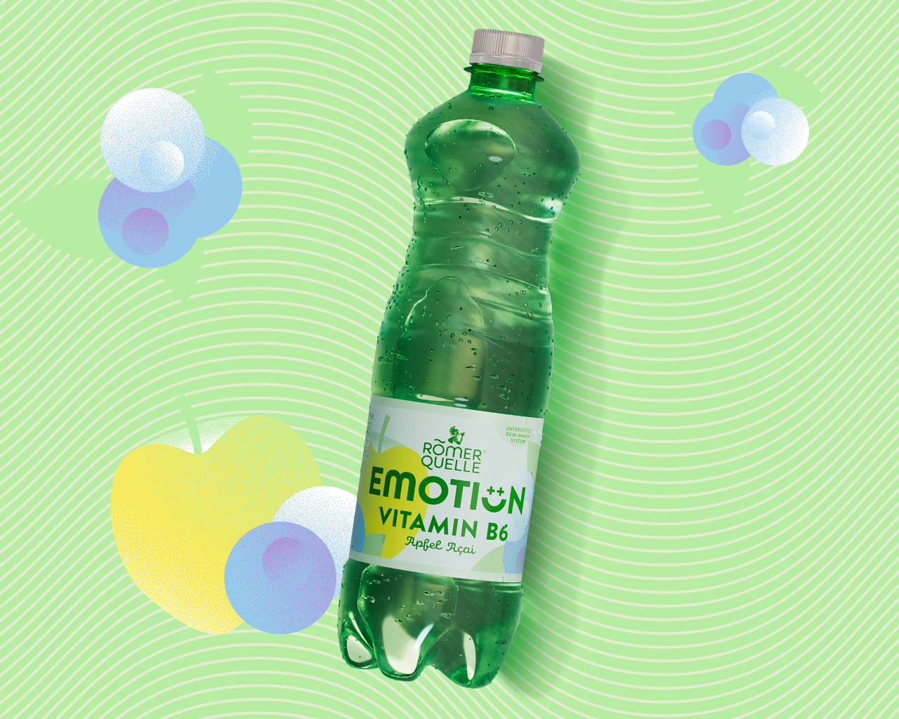 Eine Flasche Römerquelle Emotion kaktus