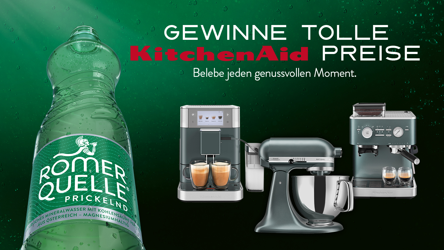 Gewinne exklusiven KitchenAid Preise mit Römerquelle!