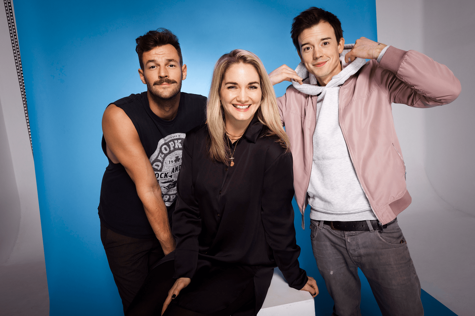 Gabi Hiller, Philipp Hansa und Paul Pizzera