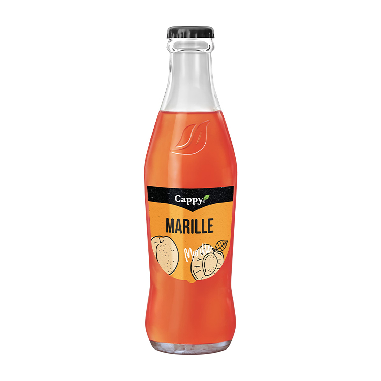 Eine Flasche Cappy Marille