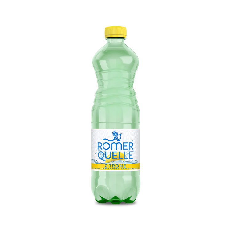 Eine Flasche Römerquelle Zitrone