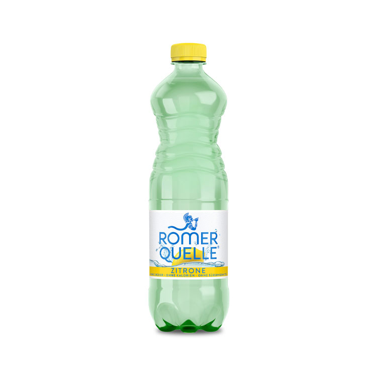 Eine Flasche Römerquelle Zitrone