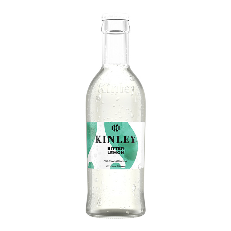 Eine Flasche Kinley Bitter Lemon