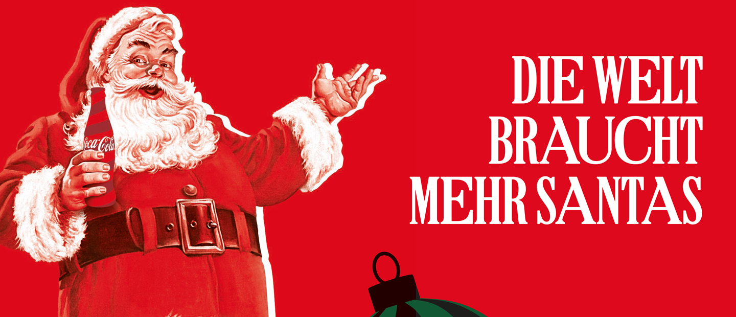 illustrierter Coca-Cola Weihnachtsmann