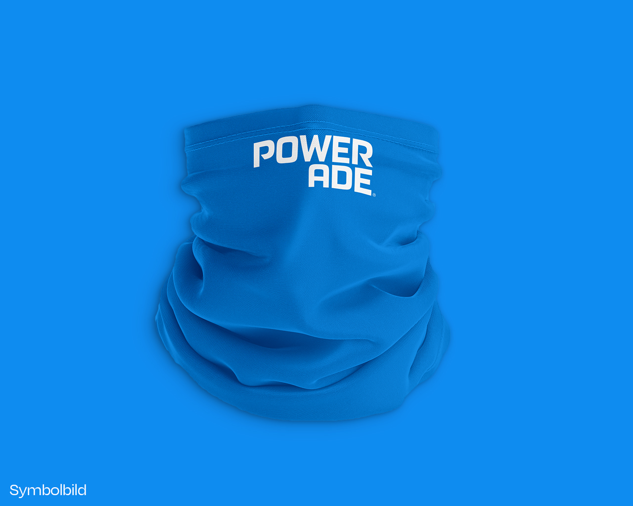 Blaue Powerade-Schlafmaske