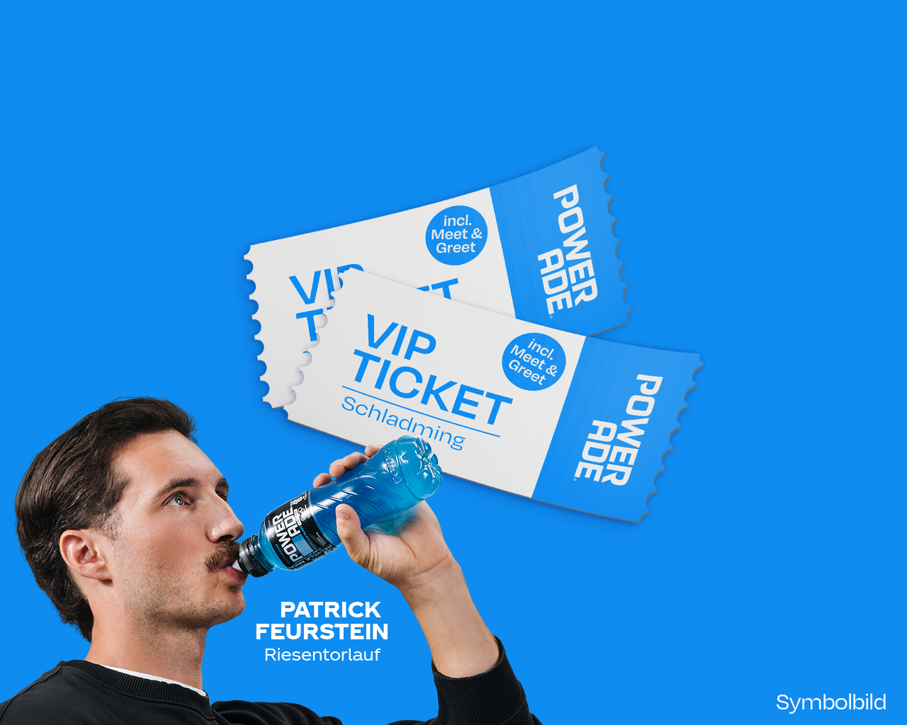 Zwei Powerade-VIP-Tickets für Schladming inklusive Meet & Greet mit den Feuersteins, der Hauptpreis des Gewinnspiels.