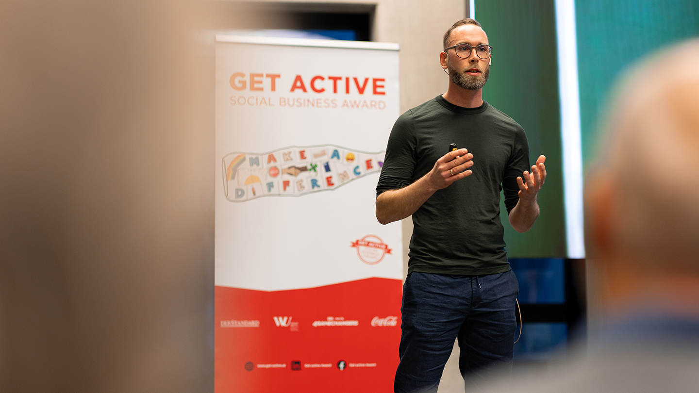 Gewinner des GASBA 2024, PATHfindr während der Präsentation