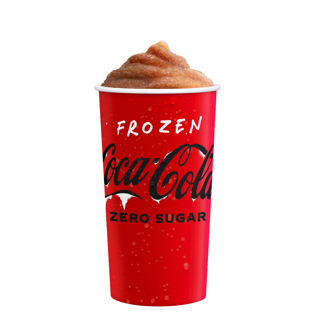 Frozen Coke Zero Sugar cup