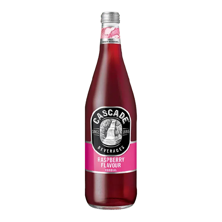 Cascade Raspberry Flavour Cordial bottle
