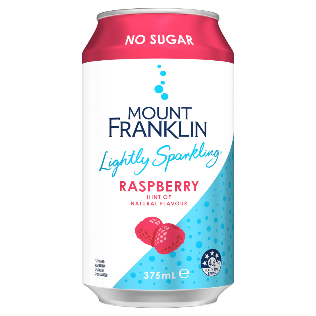 Mount Franklin Lightly Sparkling Raspberry in a Can