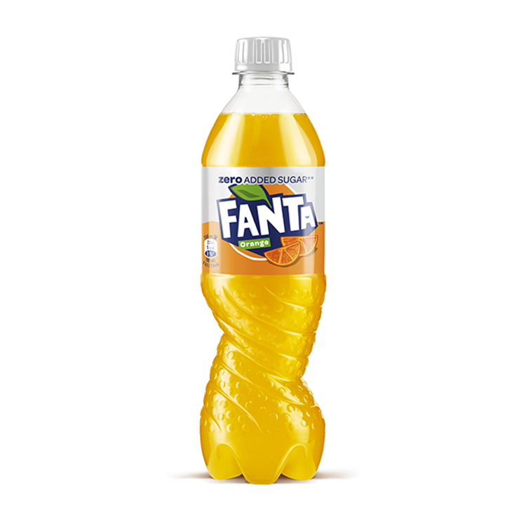 Fanta Orange Bez Šećera flaša sa belom pozadinom