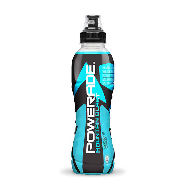 Powerade Mountain Blast flašica sa belom pozadinom