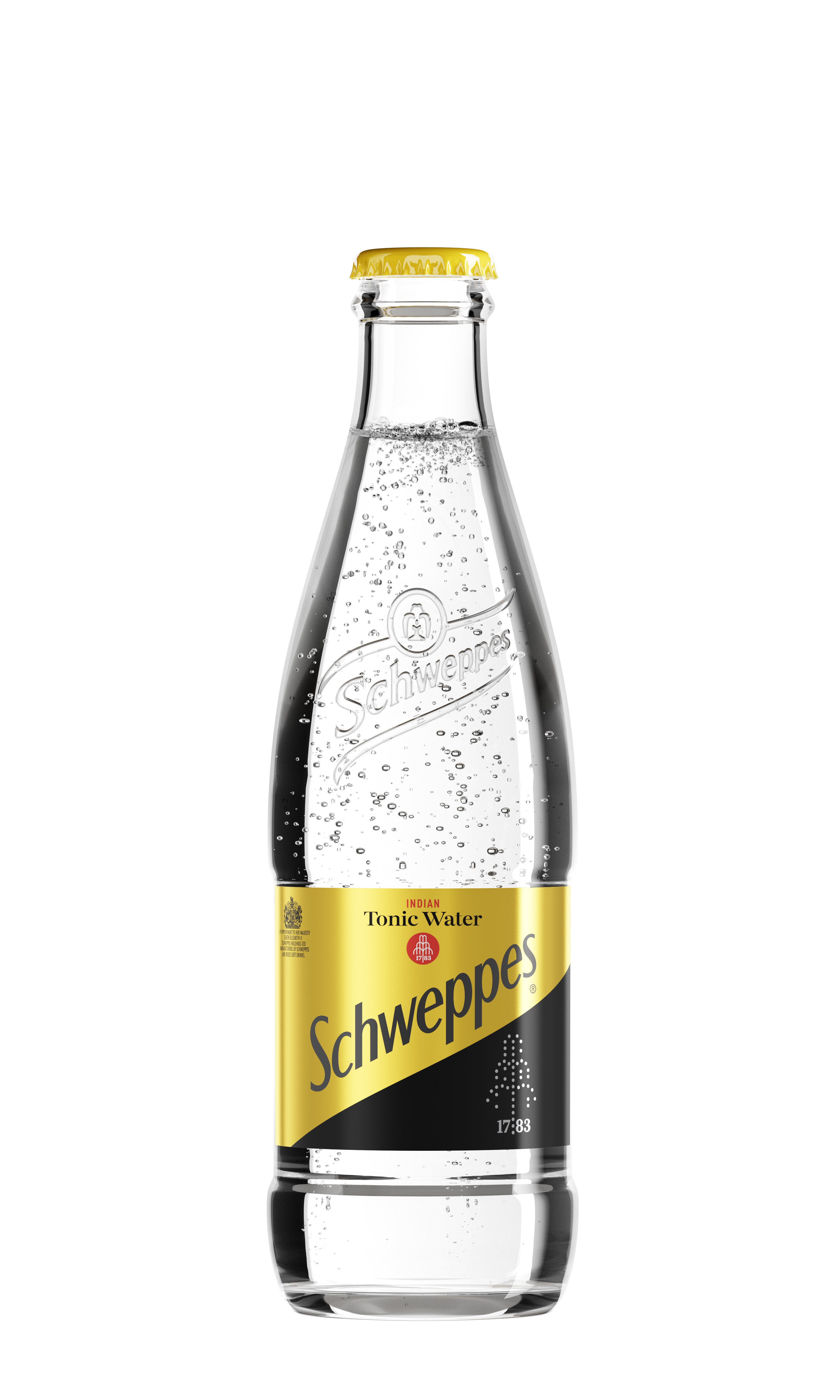 Schweppes flašica sa belom pozadinom