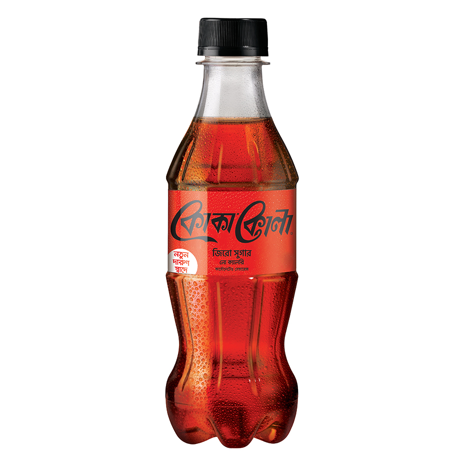 Bottle of Coca-cola zero
