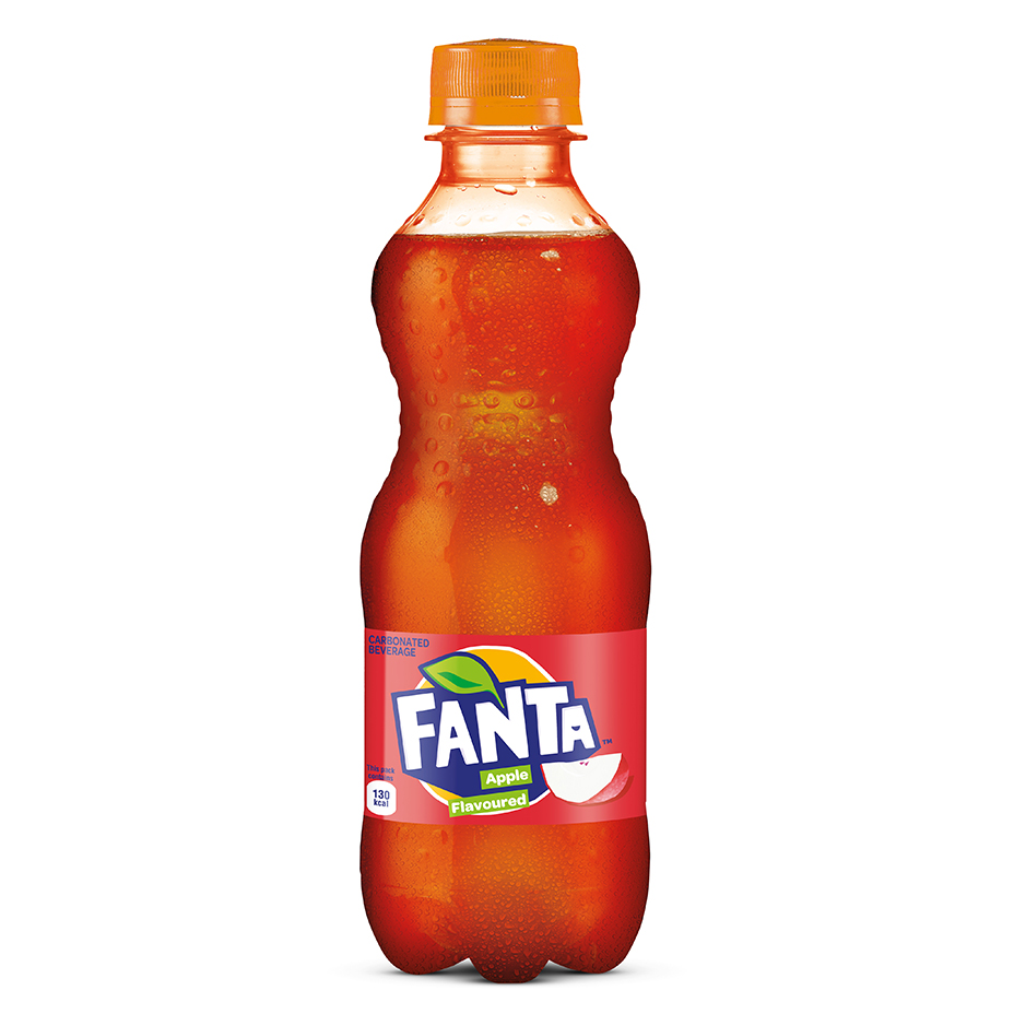 Bottle of Fanta apple