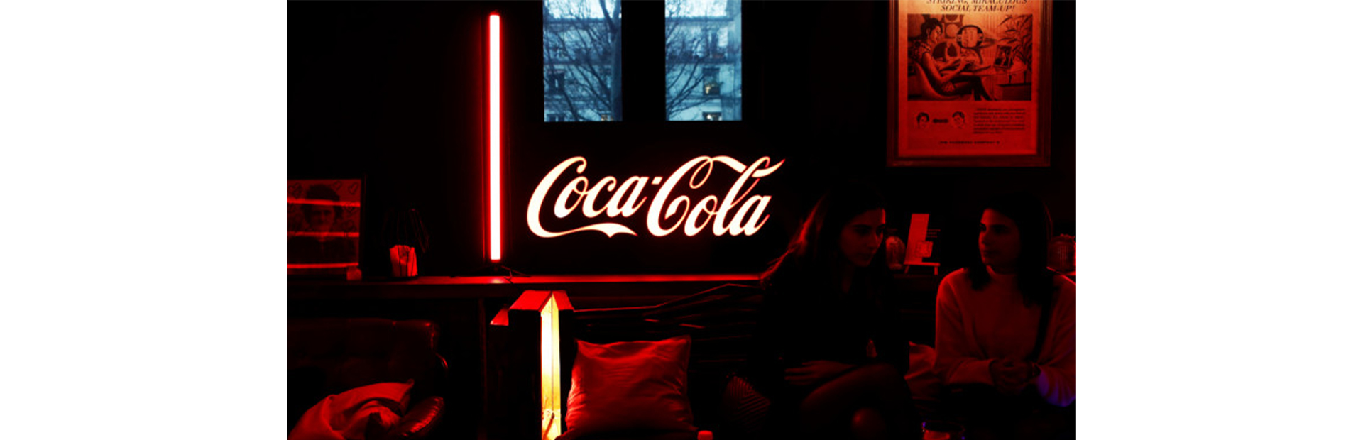 A Coca-Cola logo is pictured during an event in Paris, France, March 21, 2019/ Reuters
