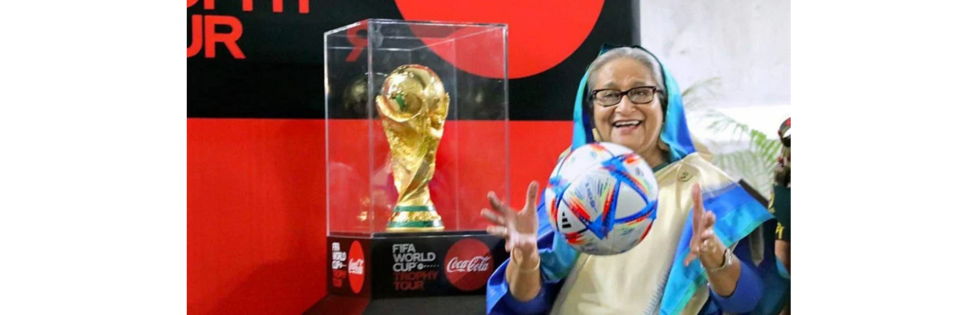 PM hopes arrival of FIFA World Cup trophy will inspire youth
