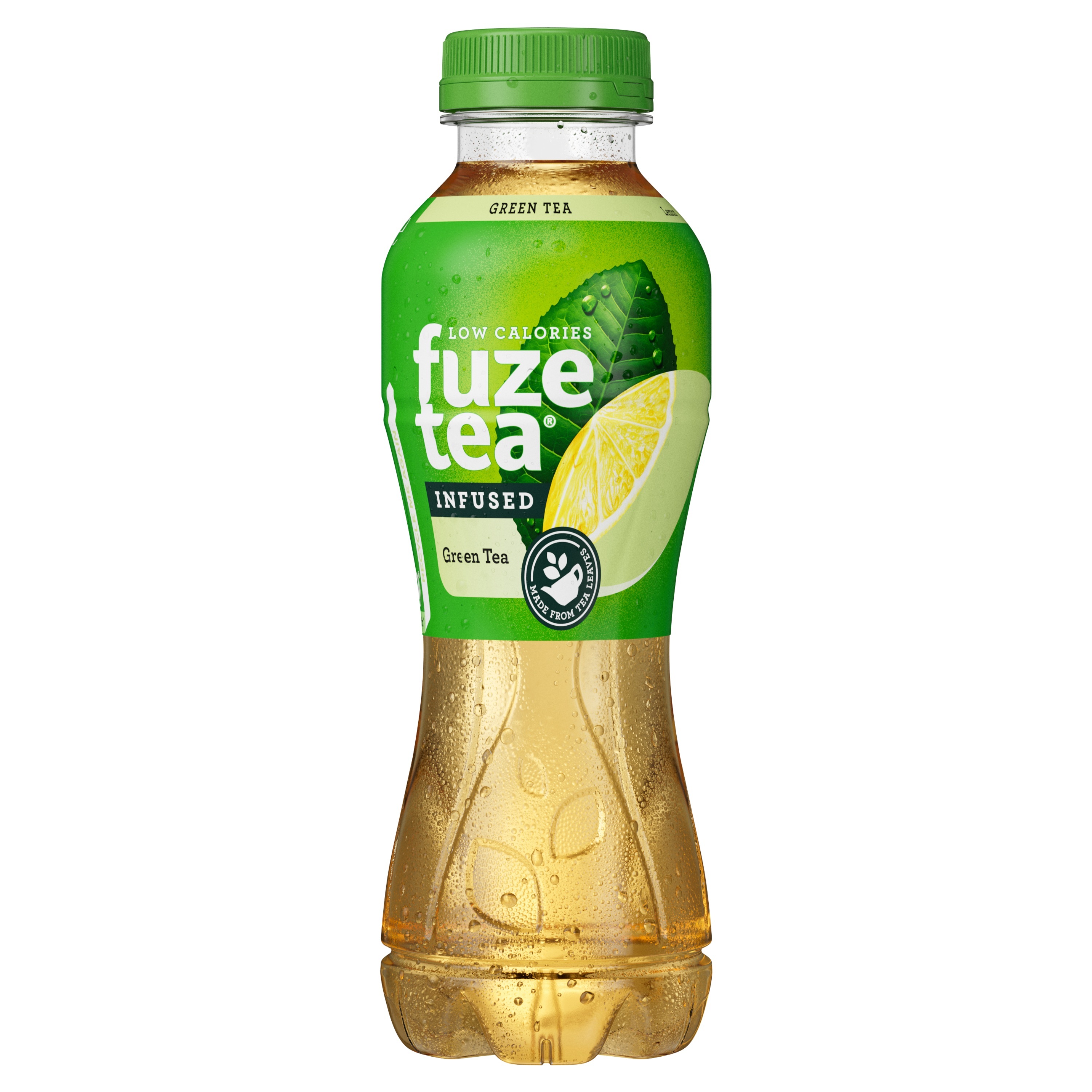 Een fles Fuze Tea green tea