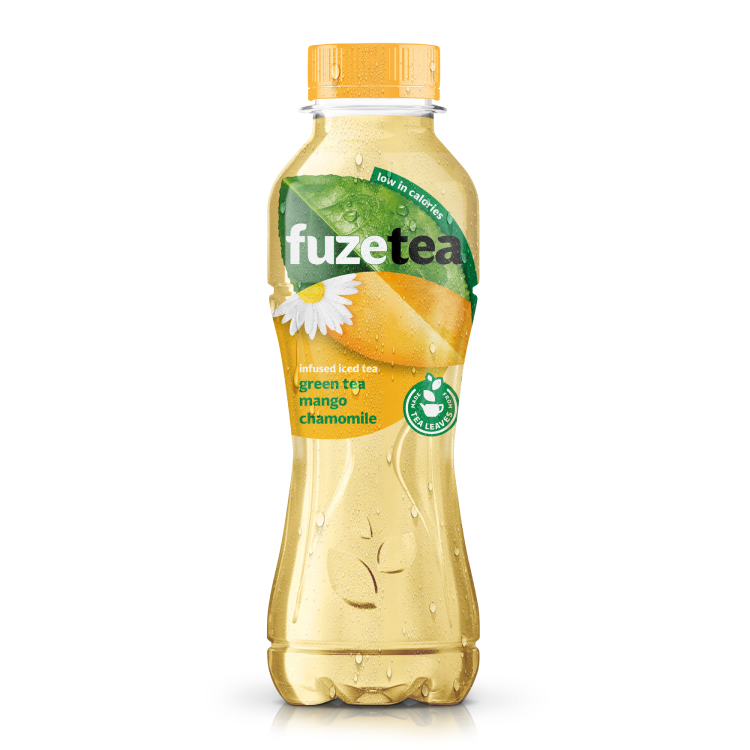 Bouteille FuzeTea mangue, thé vert et camomille