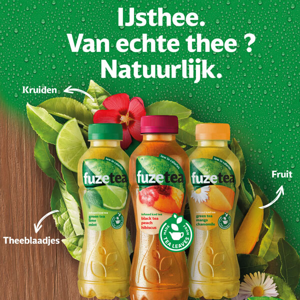 Ijsthee. Van echte thee? Natuurlijk.